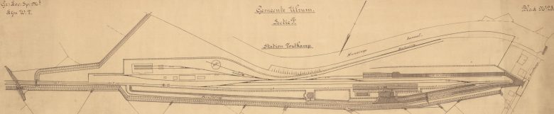 Plattegrond van het stationsemplacement 1925