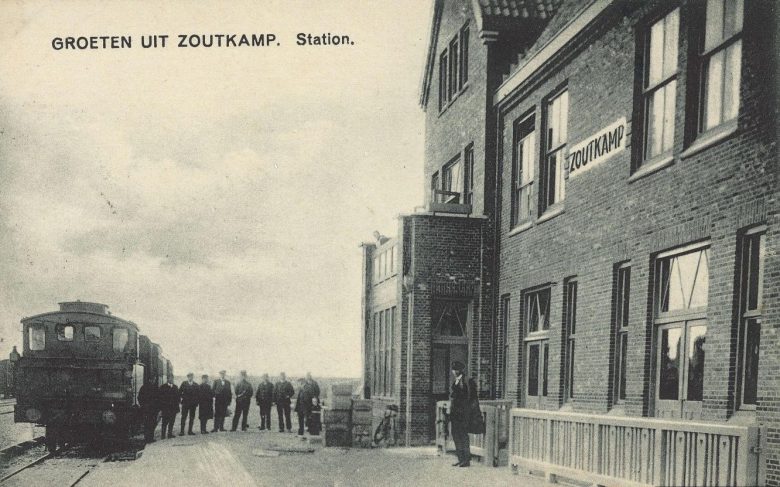 Het station van Zoutkamp, 1930